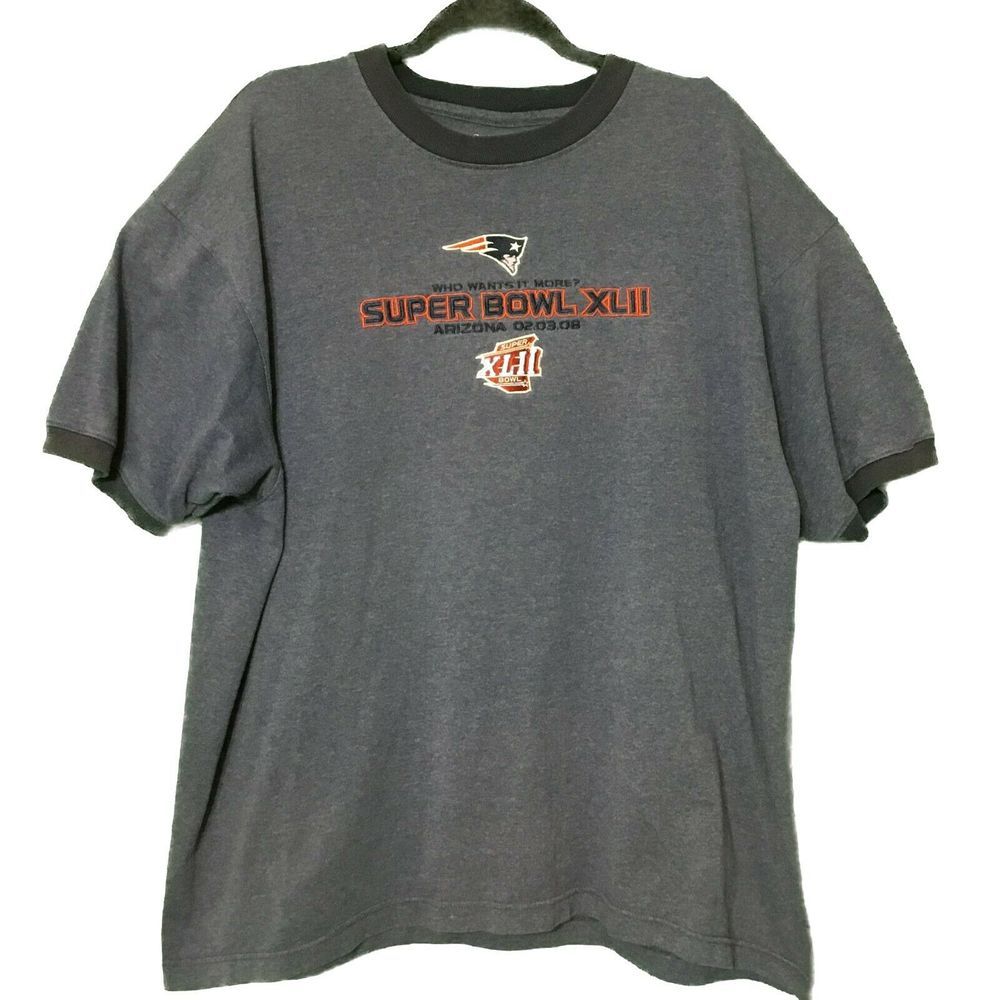 2008 New Englands Patriots Super Bowl‎ Tshirt XL